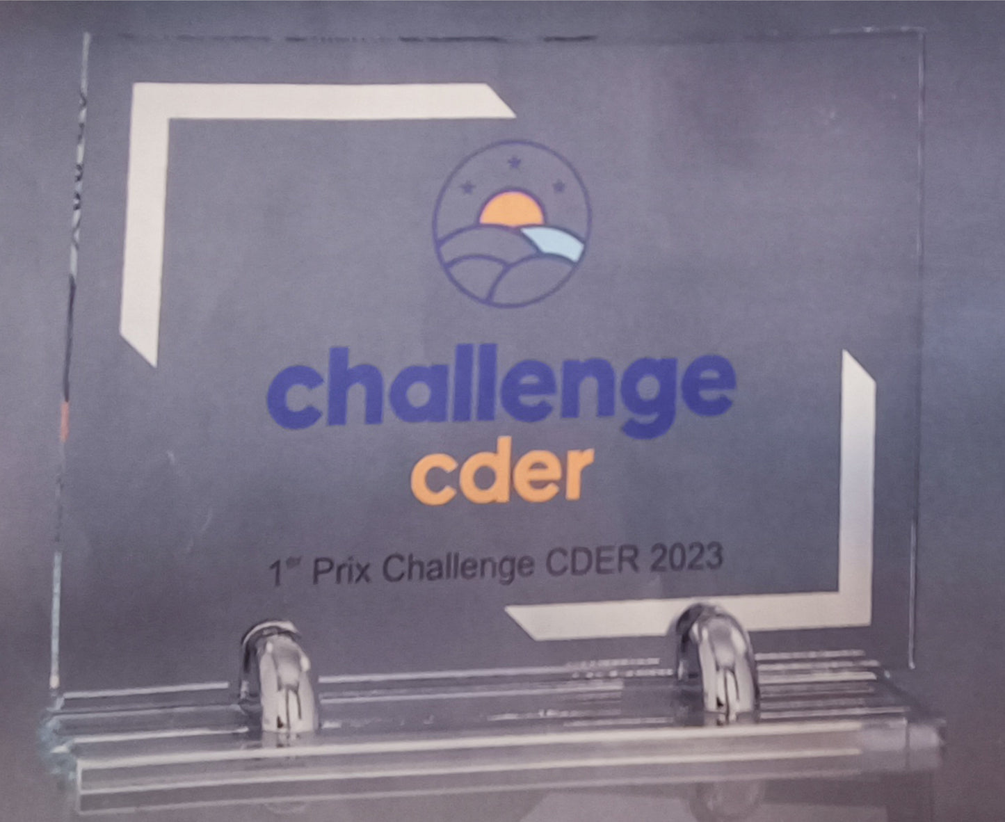 Trophée Personnalisé en Verre Rectangulaire - Réf. 24-155-11