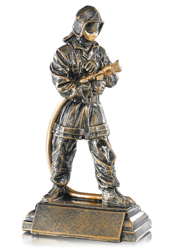 Trophée Pompier Bronze - Résine