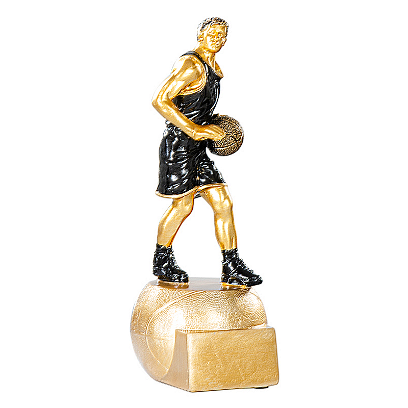 Trophée Basket épreuve masculine - Résine Finition Bronze