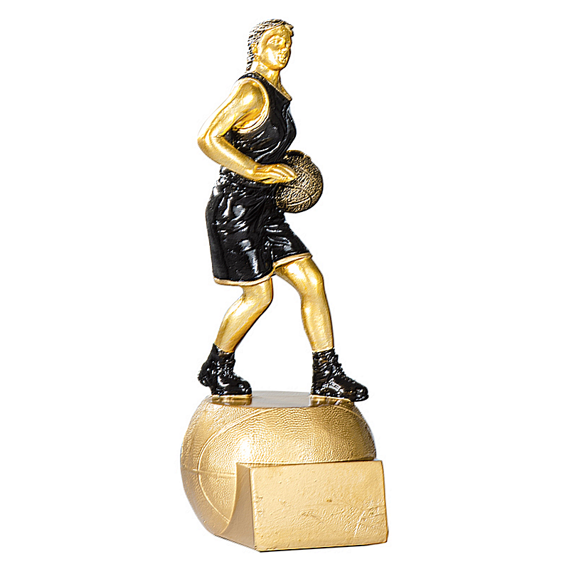 Trophée Basket épreuve féminine - Résine Finition Bronze