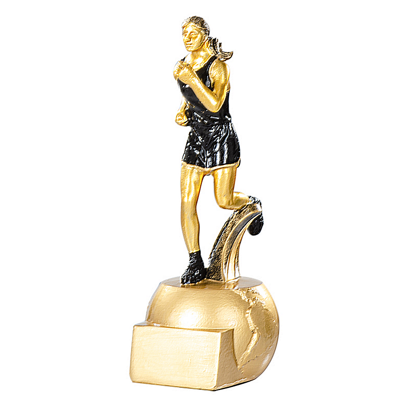 Trophée Course à pied épreuve féminine - Résine Finition Bronze
