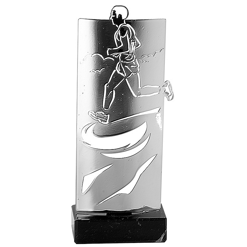 Trophée Course à pied Masculin en Métal - Socle en Marbre