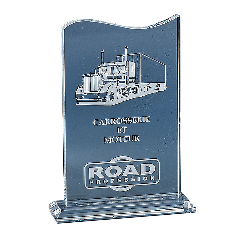 Trophée Personnalisé en Plexiglass - Vague - Réf. 24-174-01