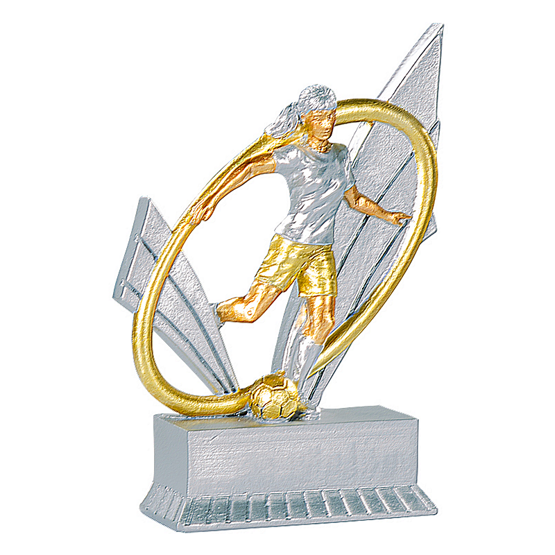 Trophée Football féminin Argent et Or - Réf. 24-99-31413