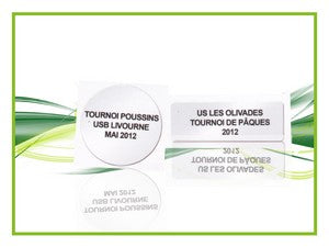 Étiquette Ronde pour médaille 24 x 24 mm