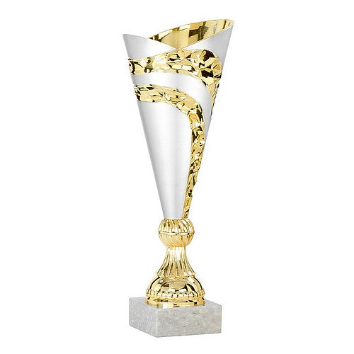 Coupe Argent/Or - Socle en marbre - Réf. 24-1201