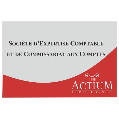 Plaque professionnelle en Plexiglass 30x20 cm