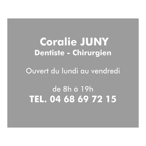 Plaque Professionnelle Alu-Dibond 30x25 cm