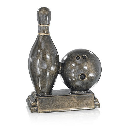 Trophée Bowling - Résine Finition Bronze