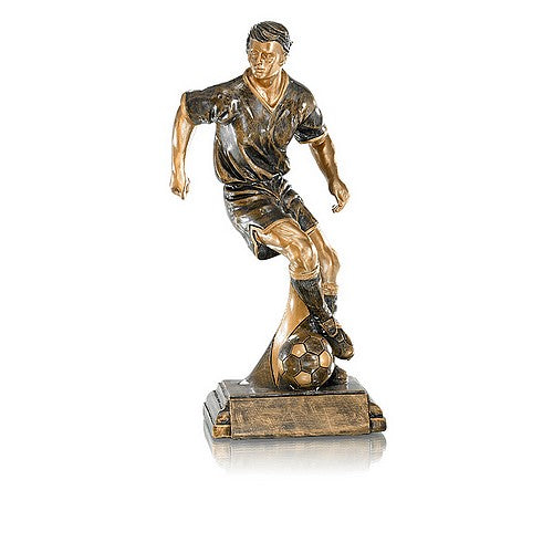 Trophée Football Homme avec Ballon - Résine