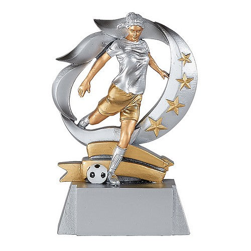 Trophée Personnalisé Football féminin 15 cm - Réf. 24-98-61407