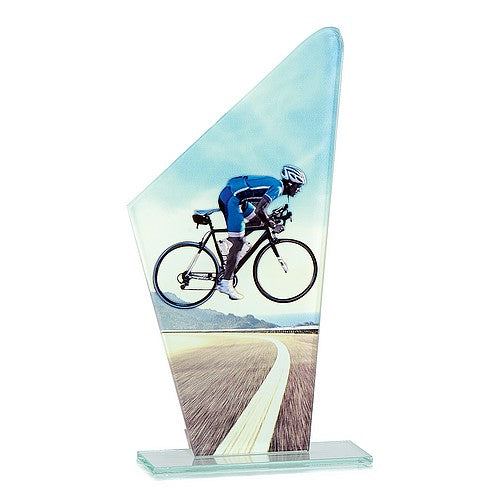 Trophée Cyclisme de route en Verre 22 cm