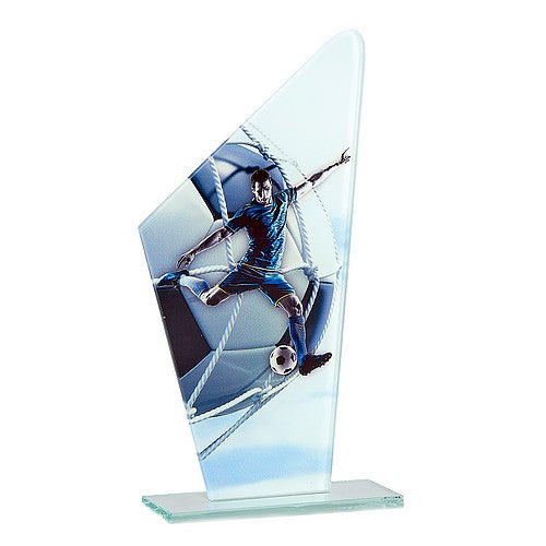 Trophée Foot en Verre 22 cm