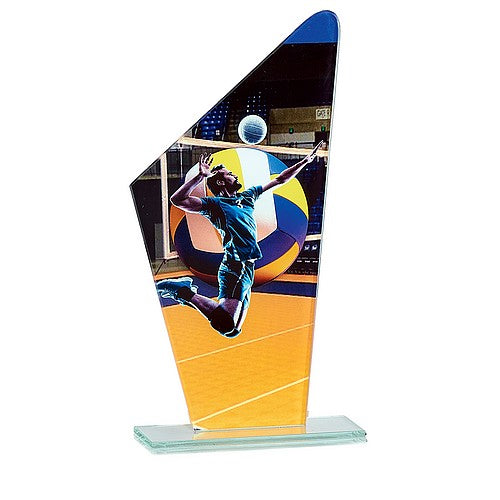 Trophée Volley-Ball en Verre 22 cm