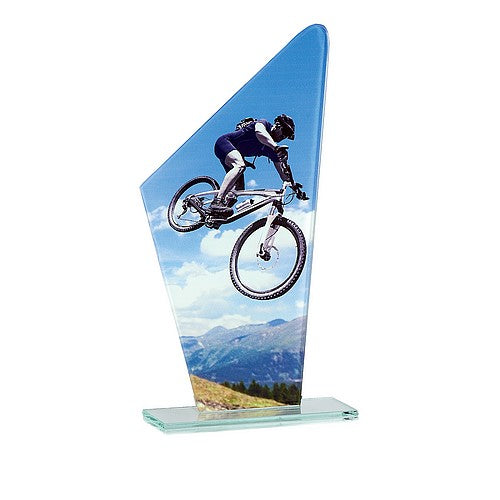 Trophée Cyclisme VTT en Verre 22 cm