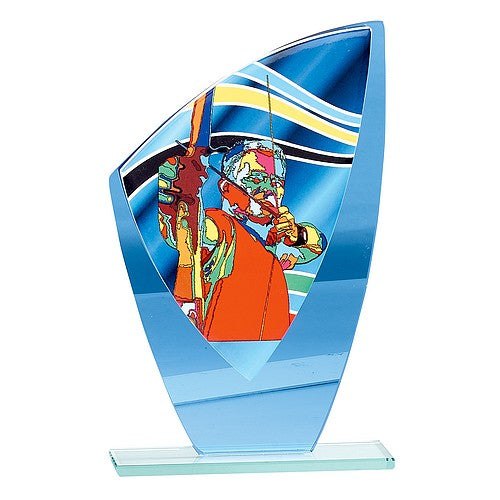 Trophée Tir à l'arc en Verre coloré