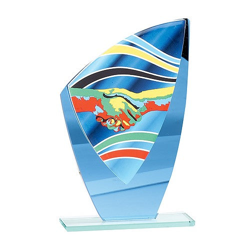 Trophée Fair-play en Verre coloré