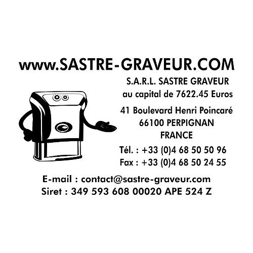 Empreinte pour tampon 10 lignes