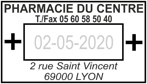 Tampon dateur TRODAT 5440 - 2+2lignes