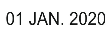 Tampon Dateur TRODAT Printy 4850 25x5mm - 1 ligne personnalisable