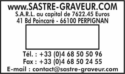 Tampon Dateur TRODAT 5460 - 56x33mm - 3+3lignes