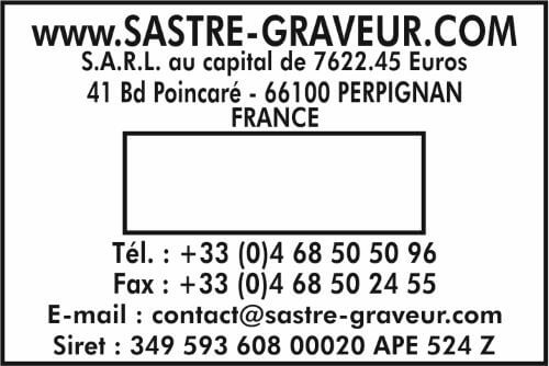 Tampon Dateur TRODAT Metal Line 5470-5474 - 60x40mm - 3+3lignes