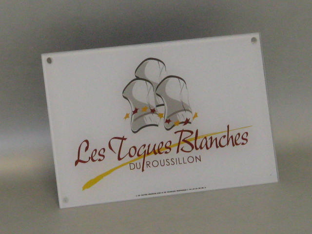 Plaque professionnelle en Plexiglass 40x30 cm