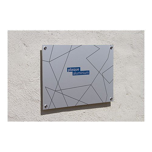 Plaque professionnelle en Aluminium 25x15 cm