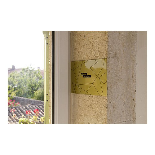 Plaque professionnelle en Plexiglass 30x5 cm