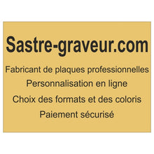 Charger l&#39;image dans la galerie, Plaque en laiton gravée - 40x30cm ou 1200cm2
