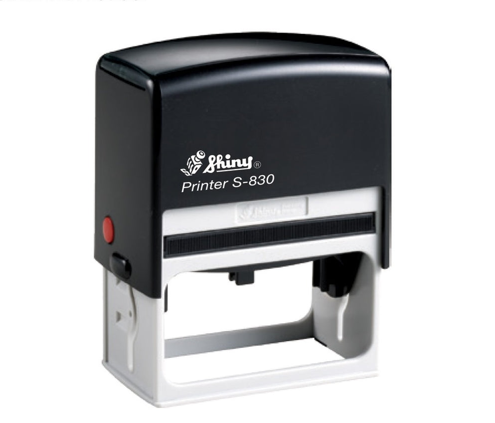 Tampon encreur SHINY Printer S-830 - 75x38mm - 10 lignes , S-830-7
