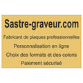 Plaque en laiton gravée - 60x40cm ou 2400cm