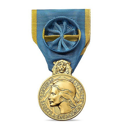 Médaille de la Jeunesse et des Sports, classe Or