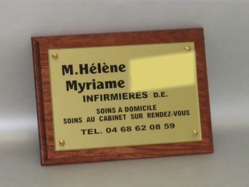 Plaque boite aux lettres en Laiton – Sastre Graveur