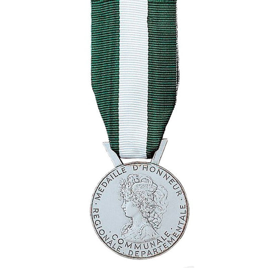 Médaille départementale et communale, classe argent 20 ans